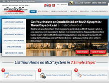 Tablet Screenshot of erealtybc.com